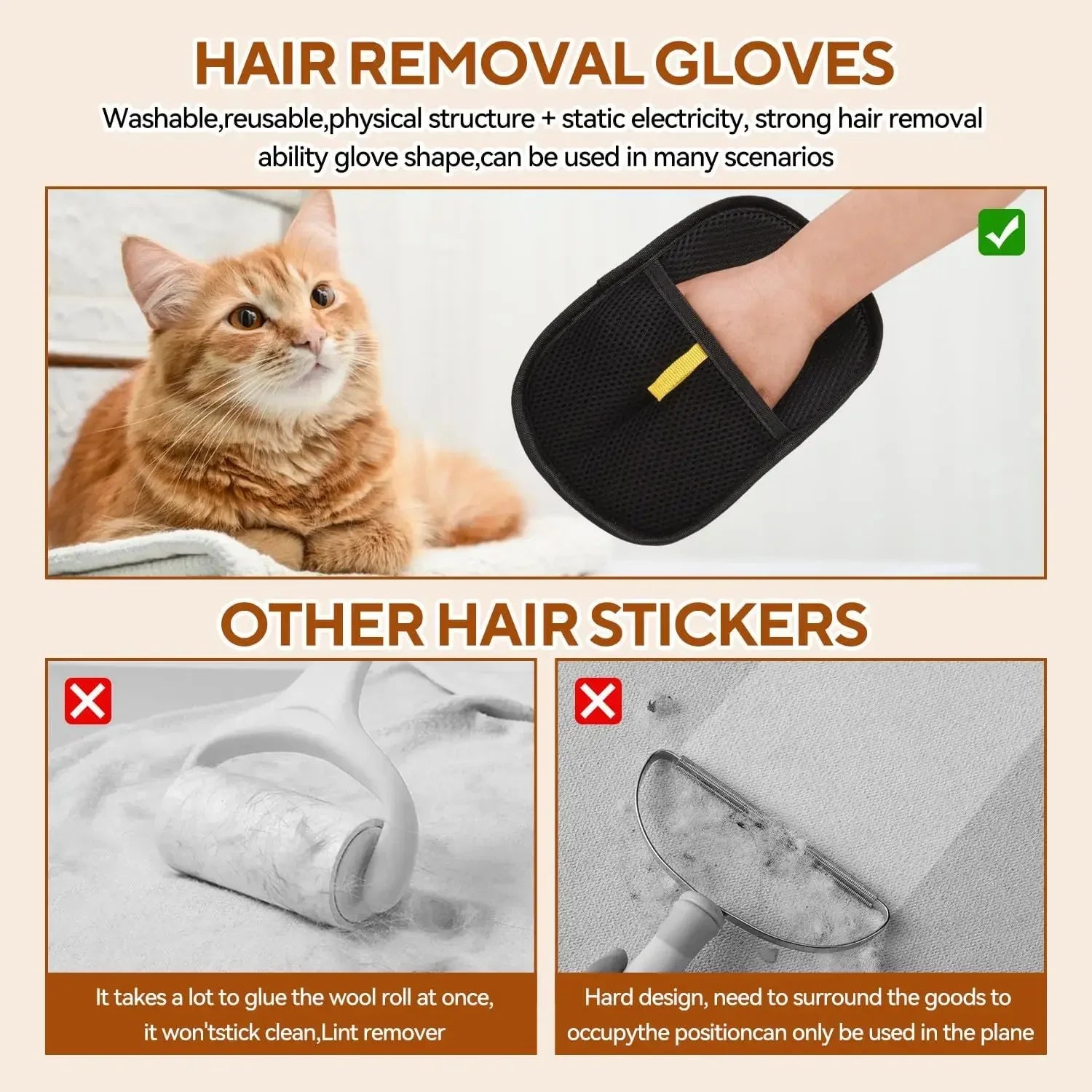 FurOff Glove™ | Reusable Pet Hair Remover for Couches, Carpets & Clothes